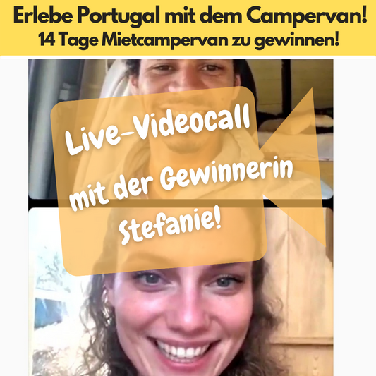 Gewinnspiel 14 Tage Campervan in Portugal - wir haben eine Gewinnerin!